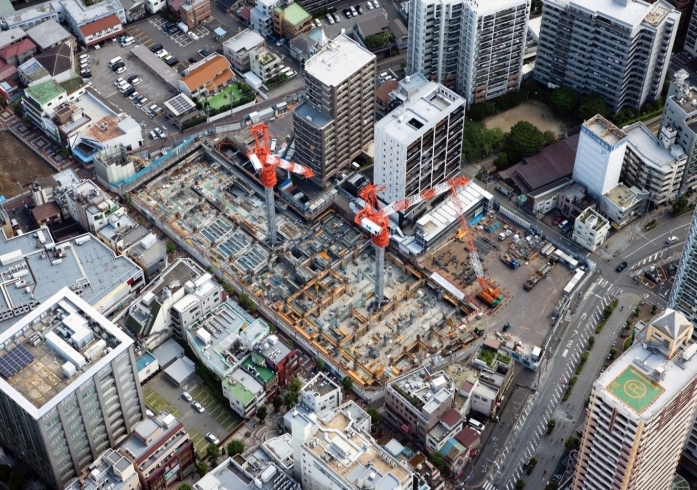 ②21年7月 地下躯体工事 梁型枠立込状況「樹モールプラザができるまで」