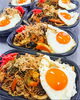 シーフード焼きそば「【雨ニモ負ケズ】お弁当販売中😆【風ニモ負ケズ】」