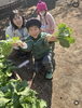 かぶの収穫🌱嬉しそう🥰「作品展🎨＆カブの収穫𓂃🌿𓈒𓏸」