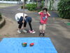 やった！割れた！「第1学期終業式＆スイカ割り☆」