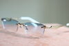 上質なフレームがあなたを彩る eyewear「【メガネ】saxe blue（ザックスブルー）SB7147で遠近両用メガネをお作りいただきました」