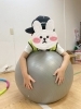 バランスボール乗れるかなあ〜？「室内遊び！！」