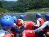 「ラフトボートで川の旅でした」