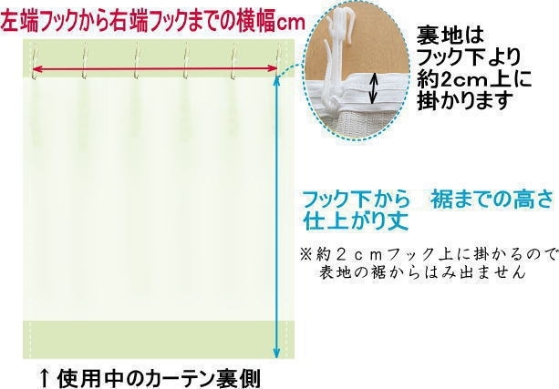 後付け裏地の測り方「寒い室内を賢く保温」