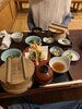 蒸篭で蒸した深川めし　天麩羅や小鉢などてす「深川めし　西船橋駅徒歩1分のアンティークショップ」