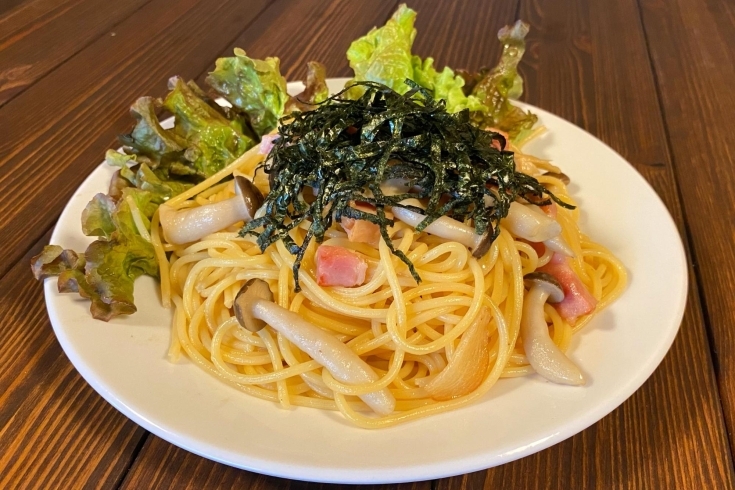 きのことベーコンのバター醤油パスタ「期間限定メニューのご案内/川口市役所から徒歩3分【Sバル】」