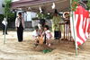 しっかりと鍬入れしていただきました！「【注文住宅】福島市で、I様邸の地鎮祭を行いました！　夢の家づくり、しっかりとご期待に応えていきます！【地元工務店】【SHiFT．】」