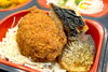 アジ塩焼きと茄子肉詰めフライ「６月２０日のお弁当🍱」