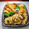 変わり商品　豚ゴロチャーハン　唐揚げ・揚げ餃子・エビフライ「7月25日のお弁当」