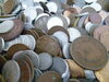 古い硬貨もいっぱいあります(´艸｀*)「「古銭はロマンと語る沼津市の金のクマ某スタッフ」　古銭の量が多いと某スタッフのテンション上昇中♪」