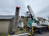 工事前の看板「武生自動車学校-道案内看板-取り付け工事」