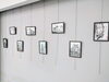 「墨絵・段ボールアート展示中！」
