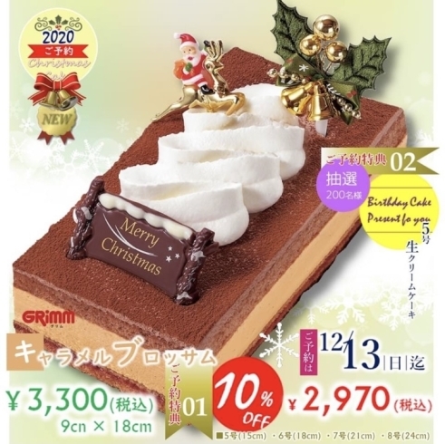 ぐりむのクリスマスケーキ予約始まりました ぐりむわーるど 北矢野目店のニュース まいぷれ 福島市