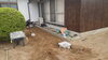 雨水マスも設置しました「除草対策編　人工芝工事　島根県　出雲市」