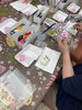 様子「デコパージュ石鹸🧼🤍」