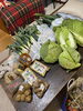 いたたいたネギや野菜と、こんにゃくなどの土産てあ「下仁田ネギ♪  千葉のアンティークショップ DEN」