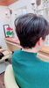 前回のママさんのショート。サイドは耳半分です。「 ＊だんだん短くなっていく親子さん②＊」