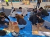 作業風景「建ちゃん祭り」