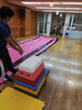横にあるピンクの物が、ふくらむトランポリンです！「子供達にも影響が…【京都市南区・京都テルサ・ジム・プール・こども・駐車場完備】」