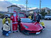 「昨日は少し早いクリスマスプレゼントを 姫路市内3箇所の児童養護施設の子供達に ランボルギーニサンタ号に乗ってサンタクロースに 扮して配らせて頂きました(°▽°)」