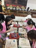 バティック作りで水彩絵の具「研修3日目前半」