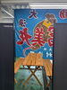 大漁旗とパーテーションで仕切ってみました😆「店内で蟹が食べられる蟹屋🦀酒市水産部スタート❗️」