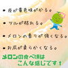 「メロンの見極め方＆食べ頃サイン♪」