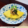 銀鮭と高菜の出汁茶漬け風オムライス