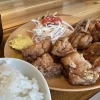 鶏のからあげ2種盛り　4個入り（甘辛しょうゆだれ・サラダスパイス味）