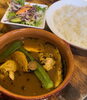 チキンと野菜のスープカレーライスセット♡「ランチ　ー和洋食道　Ecru(エクリュ)さん編ー」