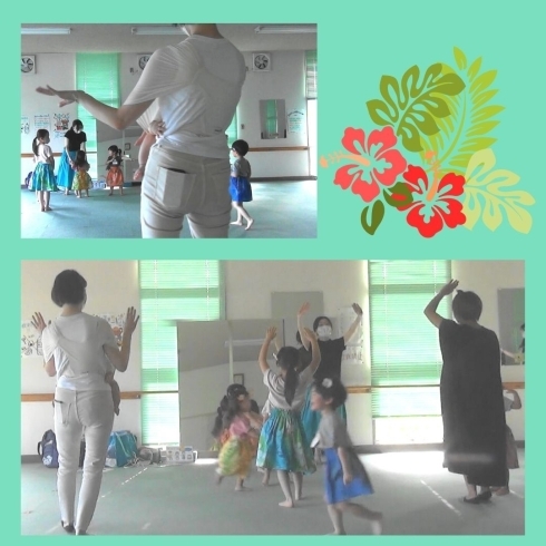 ママたちも一緒に踊ってくださって本当に感謝です！！「子供フラダンス無料体験会　第二回目開催！那珂川市」