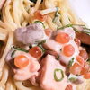 サーモンとイクラのクリームパスタ