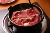 お客様の目の前でお焼きします！「メニュー紹介02・すき焼きセット【昭和町 しゃぶ吉】」