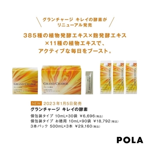 POLA グランチャージ キレイの酵素 500mL 3本 - その他