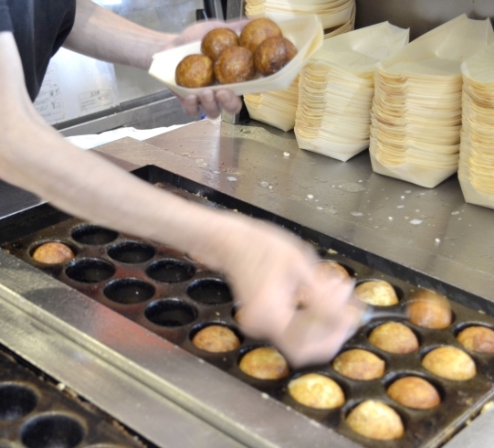 「大釜屋のたこ焼き！ランチにもオススメです♪」