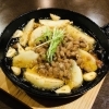 納豆とジャガイモのアヒージョ