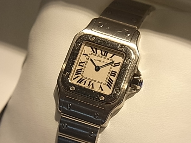 「カルティエ サントスガルベSM レディース腕時計 W20056D6 高価買取」