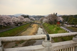 南浅川橋から西方向（上流方向）の景色