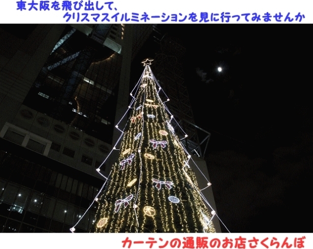 「東大阪を出て、クリスマスイルミネーションを見に行ってみませんか。」