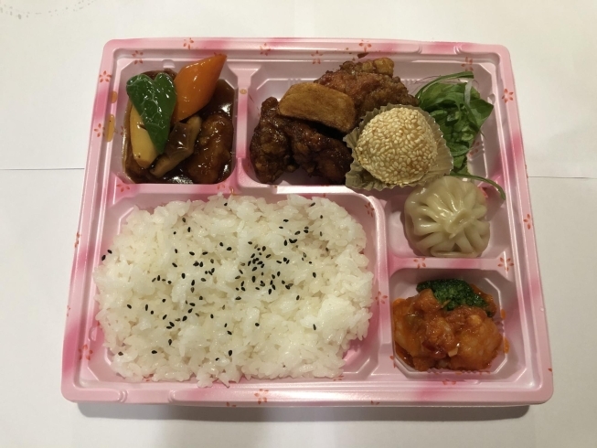 中華弁当1000円（税抜）「八戸で中華のテイクアウトなら洛陽花へ！」