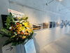 写真展会場にお祝いのお花が届きました♪  有難うございます！！「写真展開催♪　８月14日から25日まで。」