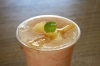 まるごと桃黒酢　　500円（税込）「まいぷれ編集部ゆかぱん　本日のみ「月見橋 いも庵」で売り子してます♪」