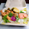 焼き鮭＆唐揚げ＆エビフライ「4月26日のお弁当」