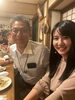遥香と常連様と小さくケイコ先生「4連休がはじまりました(o^^o)」