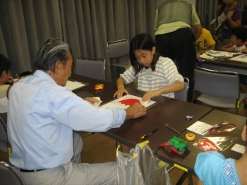 一生懸命指導する浅水屋さん