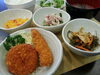 「満腹になりますよ マグロメンチ&アジフライ♪」
