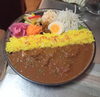 チキンビンダルー「あいがけカレー❢【千葉駅近く、夏にさっぱりピリ辛カレーランチ】」
