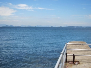 瀬戸大橋を眺めながら釣りを楽しめます。