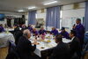 お楽しみ抽選会、みなさん<br>何が当たるか大賑わいでした<br>