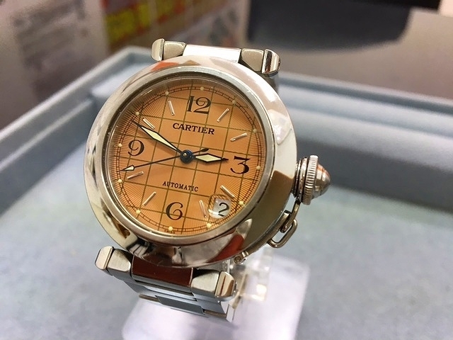 「大黒屋 瑞江店 カルティエ Cartier パシャC W31024M7 ボーイズ 自動巻き 腕時計 をお買取させて頂きました。」